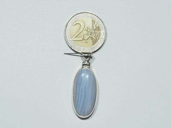 Pendentif n°1 Agate bleue & Argent 925 – Image 10