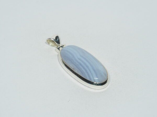Pendentif n°1 Agate bleue & Argent 925 – Image 5