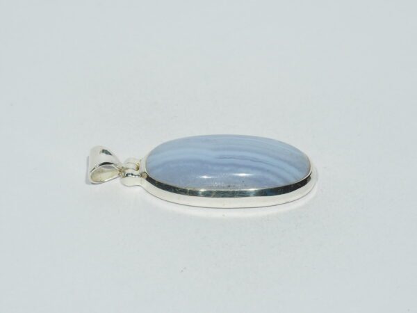 Pendentif n°1 Agate bleue & Argent 925 – Image 6