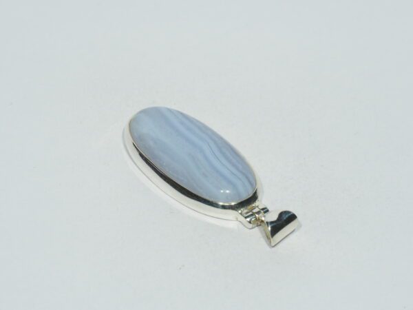 Pendentif n°1 Agate bleue & Argent 925 – Image 7