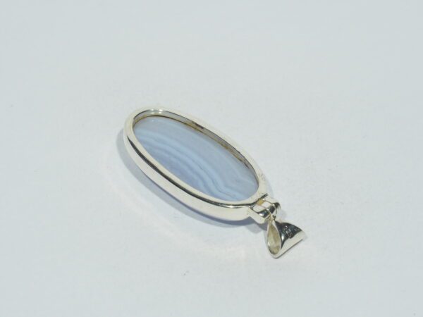 Pendentif n°1 Agate bleue & Argent 925 – Image 8