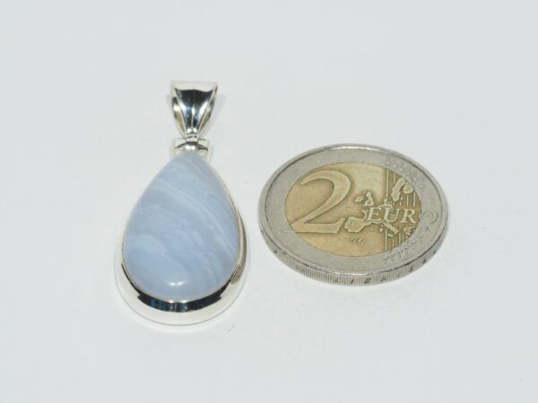 Pendentif n°2 Agate bleue & Argent 925 – Image 9