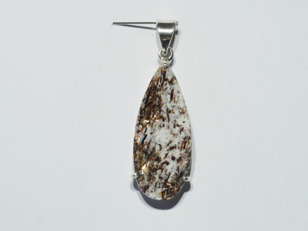 Pendentif n°1 Asthophyllite & Argent 925 – Image 2