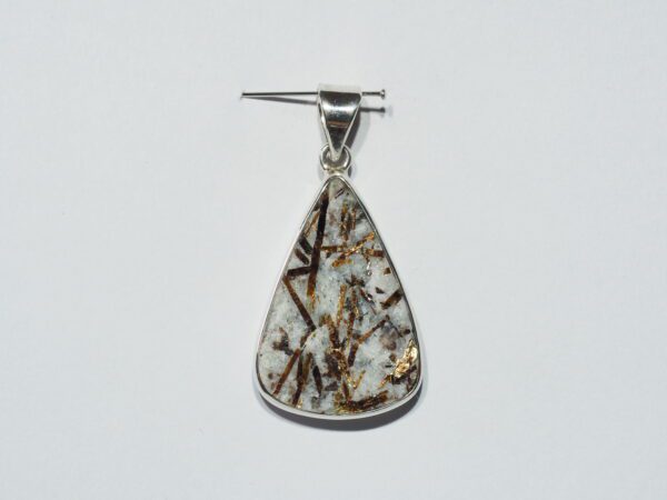 Pendentif n°4 Asthophyllite & Argent 925