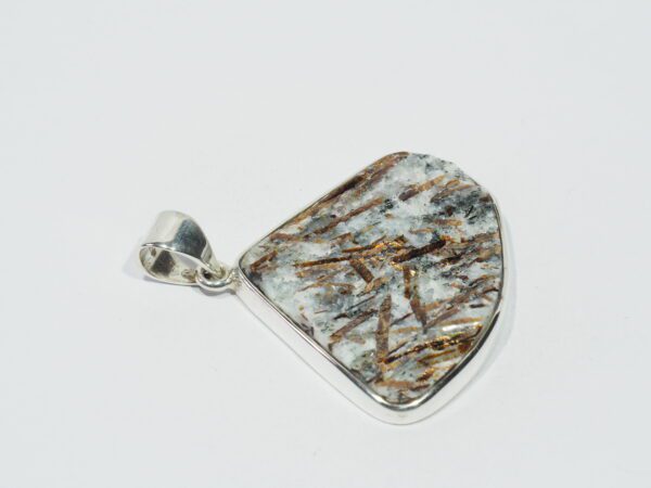 Pendentif n°5 Asthophyllite & Argent 925 – Image 6