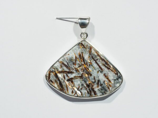 Pendentif n°5 Asthophyllite & Argent 925 – Image 2
