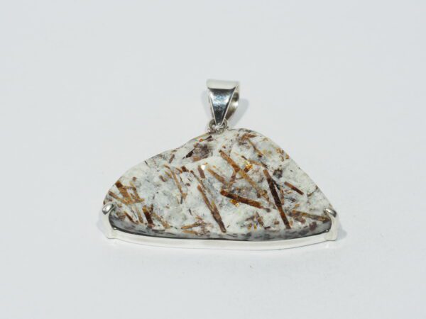 Pendentif n°6 Asthophyllite & Argent 925 – Image 3