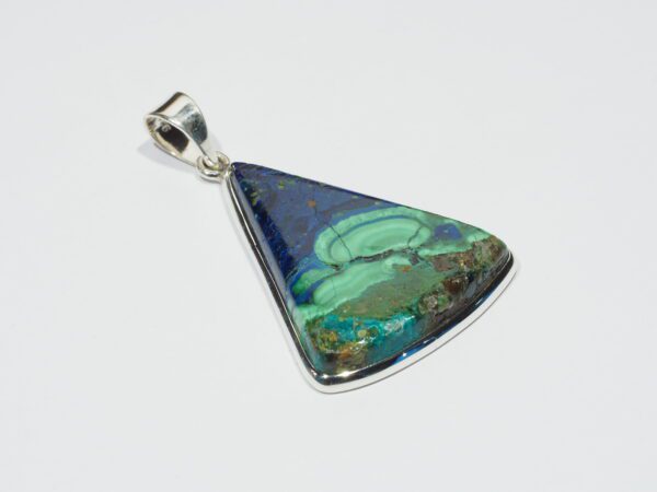 Pendentif n°1 Malachite Azurite & Argent 925 – Image 5