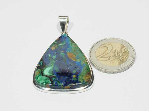 Pendentif n°10 Malachite Azurite & Argent 925 – Image 11