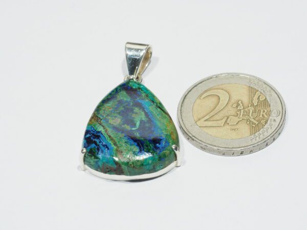 Pendentif n°11 Malachite Azurite & Argent 925 – Image 11