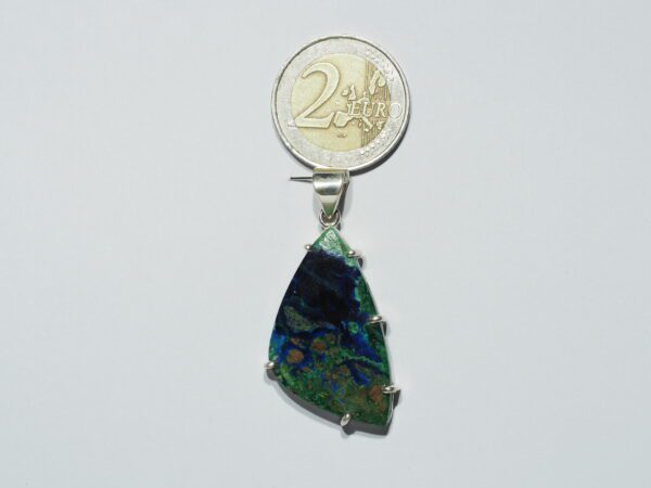 Pendentif n°3 Malachite Azurite & Argent 925 – Image 12