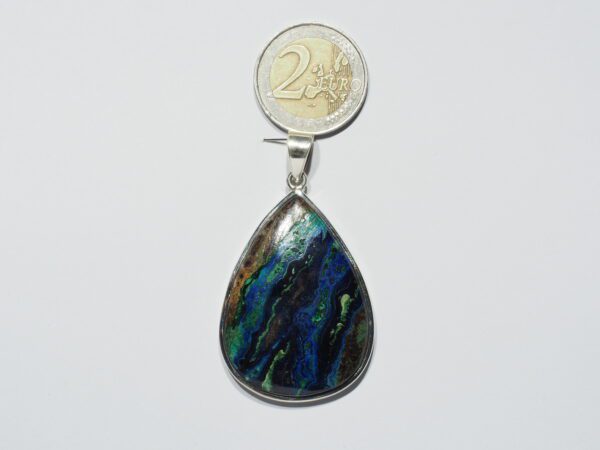 Pendentif n°4 Malachite Azurite & Argent 925 – Image 12