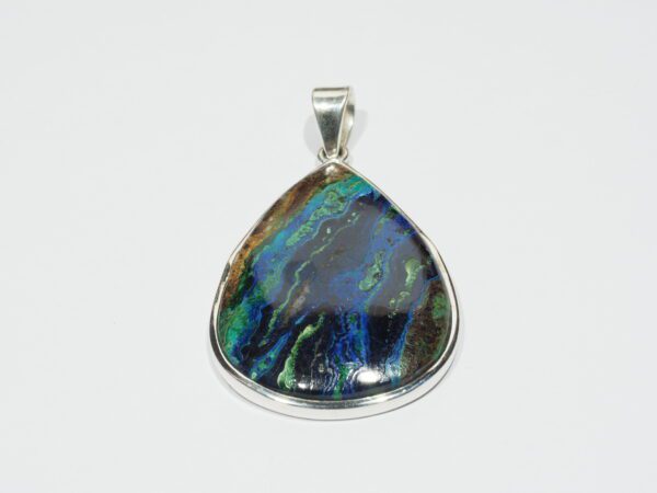 Pendentif n°4 Malachite Azurite & Argent 925 – Image 3