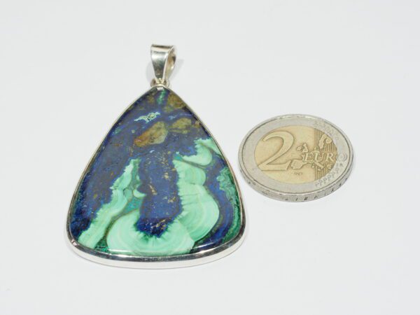 Pendentif n°5 Malachite Azurite & Argent 925 – Image 11