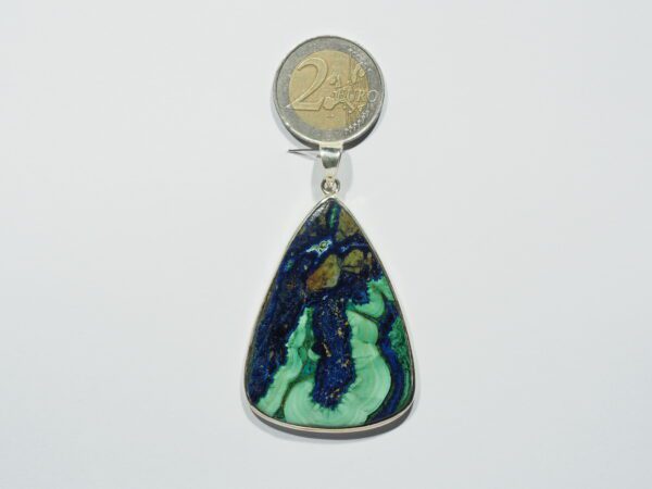 Pendentif n°5 Malachite Azurite & Argent 925 – Image 12