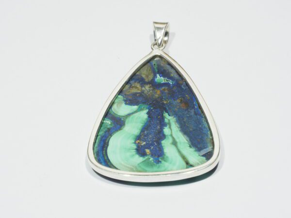 Pendentif n°5 Malachite Azurite & Argent 925 – Image 4