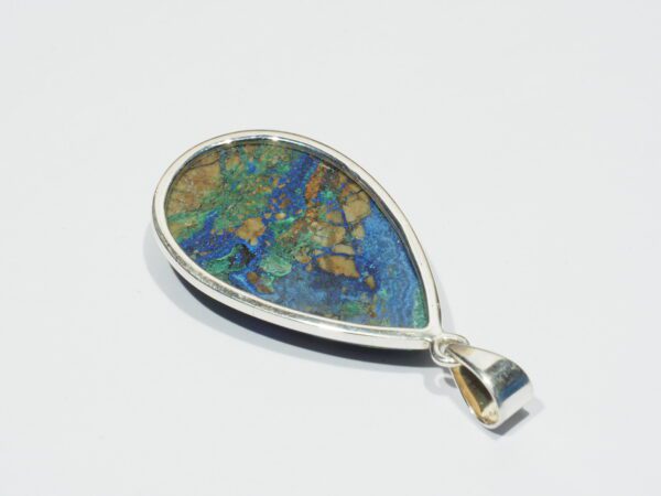 Pendentif n°7 Malachite Azurite & Argent 925 – Image 10