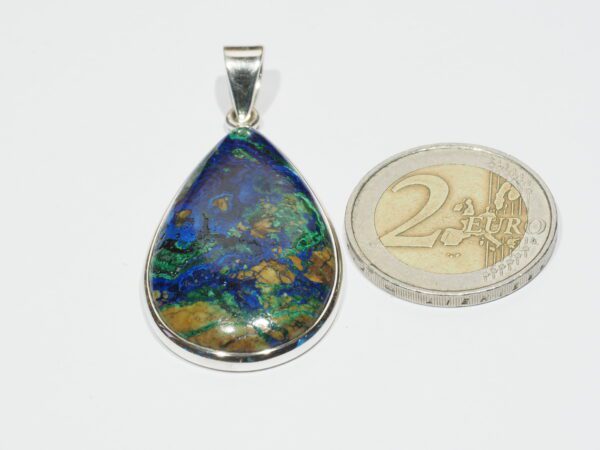 Pendentif n°7 Malachite Azurite & Argent 925 – Image 11