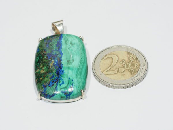 Pendentif n°8 Malachite Azurite & Argent 925 – Image 11