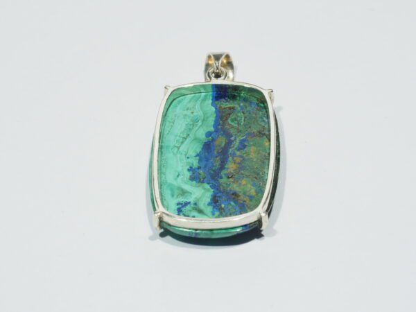 Pendentif n°8 Malachite Azurite & Argent 925 – Image 4