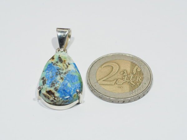 Pendentif n°1 Azurite Dioptase & Argent 925 – Image 11