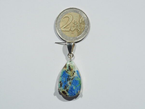 Pendentif n°1 Azurite Dioptase & Argent 925 – Image 12