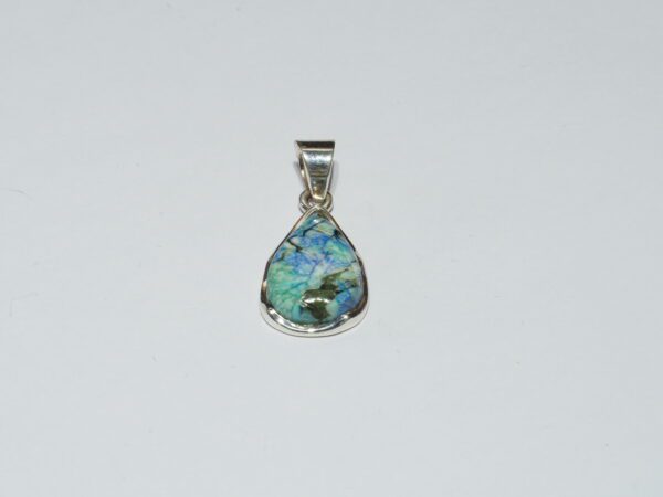 Pendentif n°2 azurite dioptase & Argent 925 – Image 3