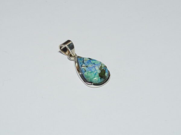 Pendentif n°2 azurite dioptase & Argent 925 – Image 5