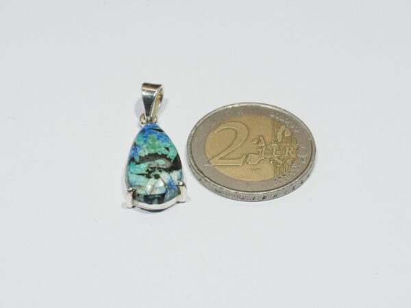 Pendentif n°3 Azurite Dioptase & Argent 925 (Copie) (Copie) – Image 10