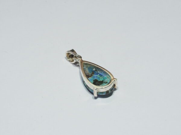 Pendentif n°3 Azurite Dioptase & Argent 925 (Copie) (Copie) – Image 6