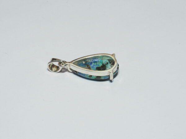 Pendentif n°3 Azurite Dioptase & Argent 925 (Copie) (Copie) – Image 8