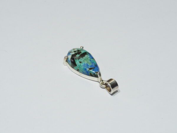 Pendentif n°3 Azurite Dioptase & Argent 925 (Copie) (Copie) – Image 9