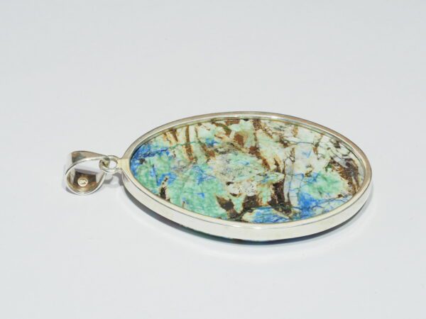 Pendentif n°4 Azurite Dioptase & Argent 925 – Image 8