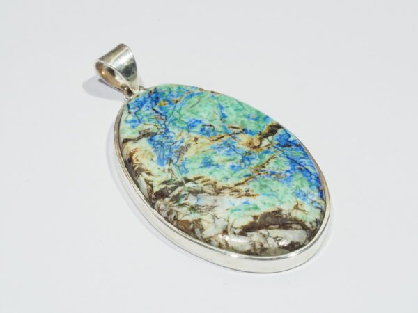 Pendentif n°4 Azurite Dioptase & Argent 925 – Image 5