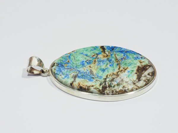 Pendentif n°4 Azurite Dioptase & Argent 925 – Image 7