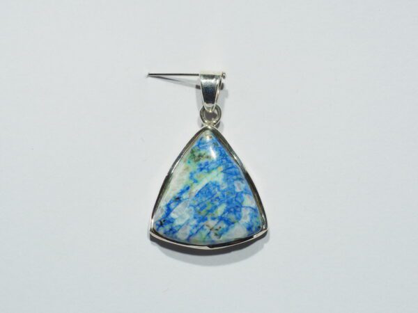 Pendentif n°5 Azurite Dioptase & Argent 925