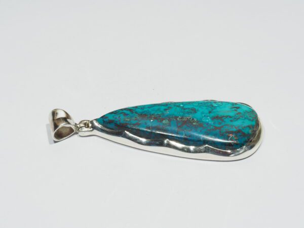 Pendentif n°1 azurite shattuckite  & Argent 925 – Image 7
