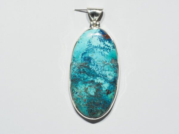 Pendentif n°2 azurite shattuckite  & Argent 925