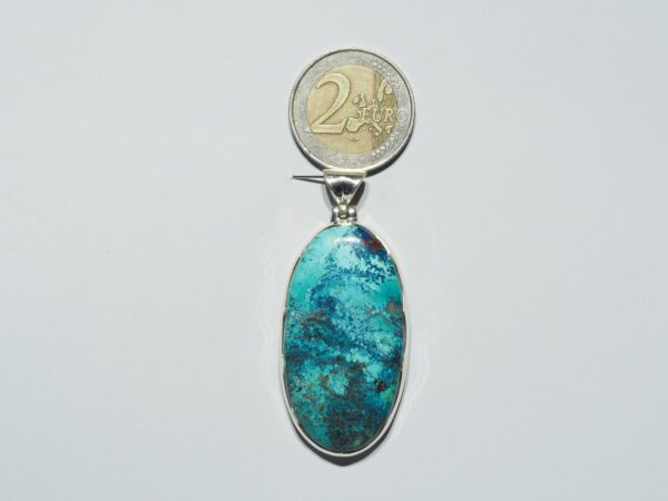 Pendentif n°2 azurite shattuckite  & Argent 925 – Image 12