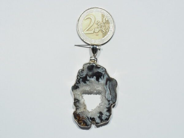 Pendentif n°1 Cavité d'Agate & Argent 925 – Image 10