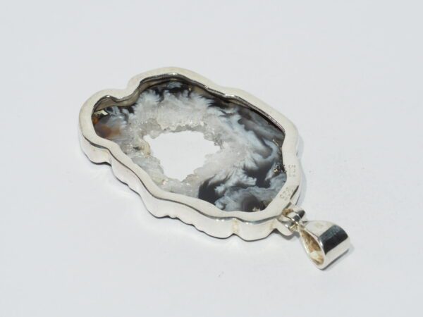 Pendentif n°1 Cavité d'Agate & Argent 925 – Image 8