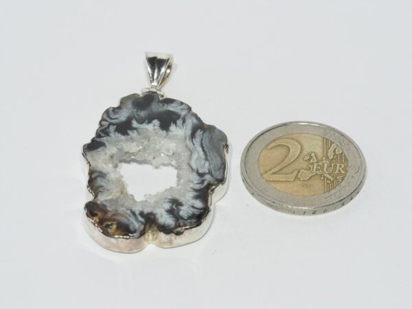 Pendentif n°1 Cavité d'Agate & Argent 925 – Image 9