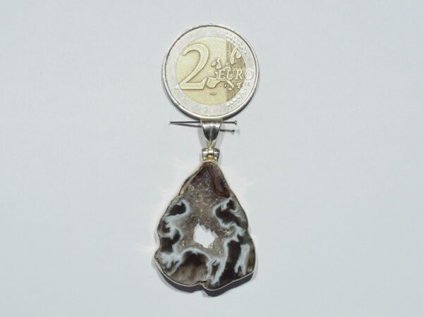 Pendentif n°2 Cavité d'Agate & Argent 925 – Image 10