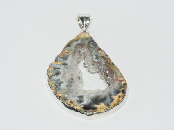 Pendentif n°3 Cavité d'Agate & Argent 925 – Image 3