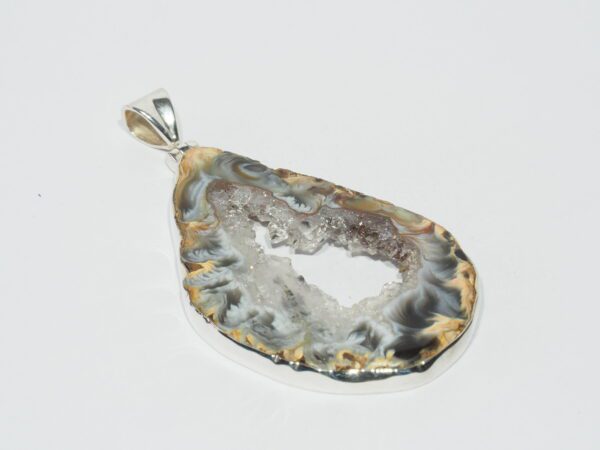 Pendentif n°3 Cavité d'Agate & Argent 925 – Image 5