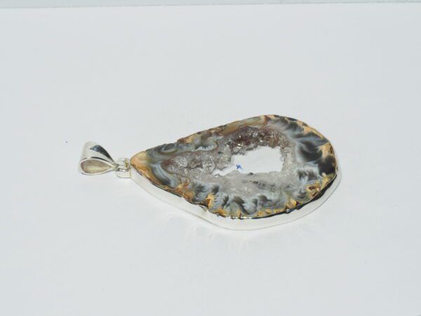 Pendentif n°3 Cavité d'Agate & Argent 925 – Image 6