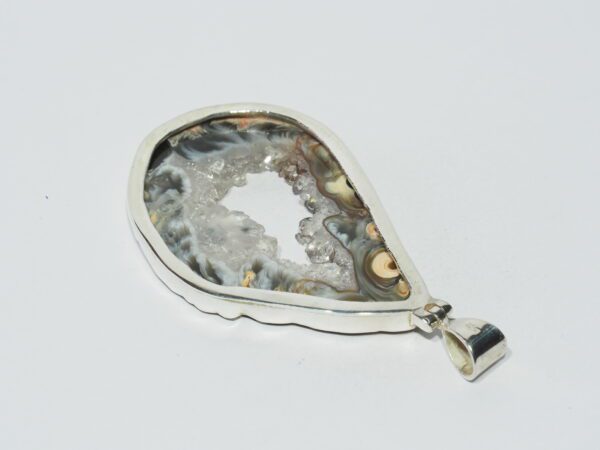 Pendentif n°3 Cavité d'Agate & Argent 925 – Image 8