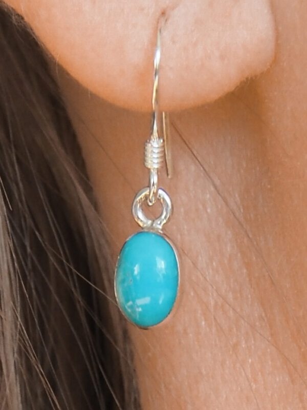 Boucle d'oreille Turquoise et argent 925