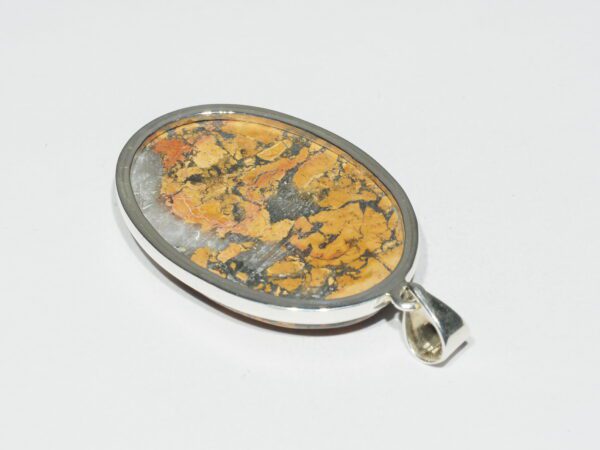 Pendentif n°1 Jaspe Maligano & Argent 925 – Image 8