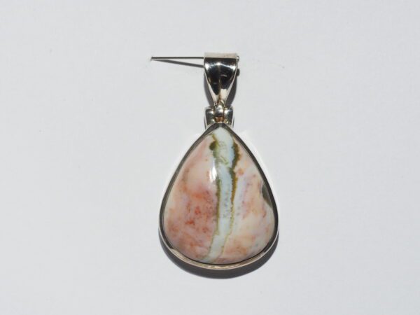 Pendentif n°1 Jaspe Océan & Argent 925